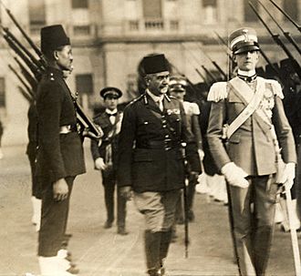 Umberto II visiting Cairo