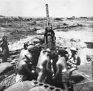 Antiaircraft gunners at Cape Torokina