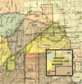 Arikara, Hidatsa and Mandan 1851 treaty territory. (Area 529, 620 and 621 south of the Missouri)
