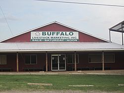 Buffalo, Texas, Livestock Auction Barn