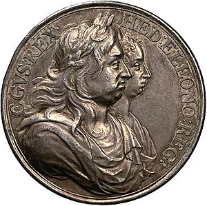 Carl X Gustav & Hedwig Eleanor medal c. 1680