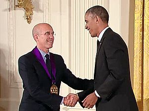 Jeffrey Katzenberg, Barack Obama, National Medal of Arts-5 (crop)