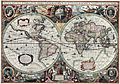 Nova totius Terrarum Orbis geographica ac hydrographica tabula (Hendrik Hondius) balanced