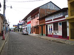 Street in Rivas, Nicaragua.