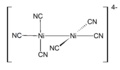 Structure of hexacyanodinickelate(I) ion