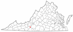 Location of Floyd, Virginia