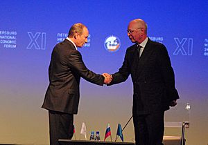 Vladimir Putin, Klaus Schwab - World Economic Forum Russia CEO Roundtable 2007