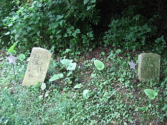 Broken gravestones in the African Jackson Cemetery.jpg