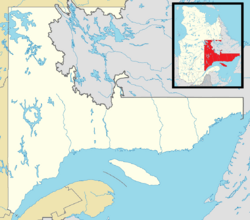Nutashkuan is located in Côte-Nord region, Quebec