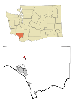 Location of Castle Rock, Washington