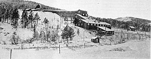 Cyanide plant of Trojan Mining Company in Trojan, South Dakota (1919)