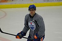 David Perron Oilers training camp 2014 (15527083971)