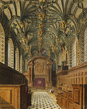 Hampton Court Palace, Chapel, by Charles Wild, 1819 - royal coll 922125 313698 ORI 2