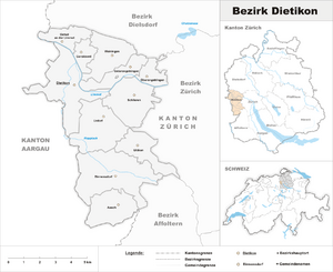 Location of Dietikon District