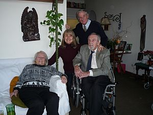 Krov Menuhin with Prof. Hans Hass' family
