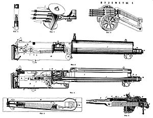 Machinegun Maxim drawingB86 483-1