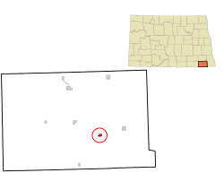 Location of Rutland, North Dakota