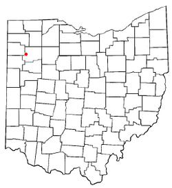 Location of Cloverdale, Ohio