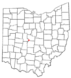 Location of Shawnee Hills, Delaware County, Ohio