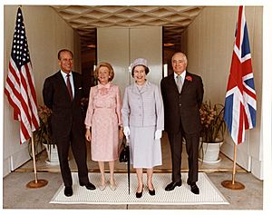 Queen Elizabeth and prince Phillip visit Sunnylands