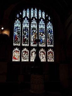 Stained glass in St Helen, Abingdon