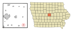 Location of Collins, Iowa