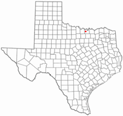 Location of Muenster, Texas