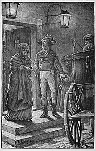 06 Citizen Lebat takes Marie out of Prison-Illust by Johan Schonberg for In the Reign of Terror by G A Henty