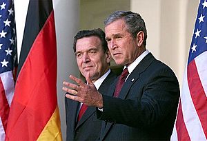 Bush and Schröder