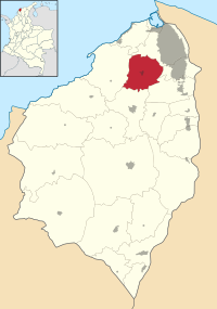 Location of the municipality and town of Galapa in the Department of Atlántico.