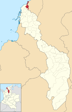 Location of the municipality and town of Santa Catalina, Bolívar in the Bolívar Department of Colombia