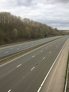 Empty M4 Motorway in Cardiff due to COVID-19 (1) (cropped)