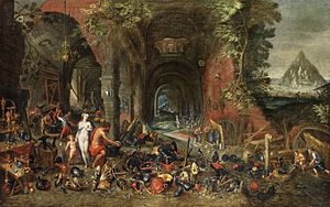 Jan Brueghel (I) and Hendrick van Balen (I) - Allegory of Fire; Venus in the Forge of Vulcan