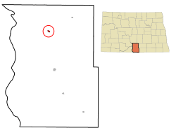 Location of Hazelton, North Dakota