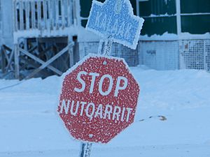 Nutqarrit - Stop sign in CYCB
