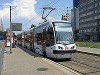 Pesa 120N 3113, tram line 9, Warsaw, 2009