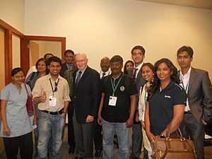 Philip Kotler with students