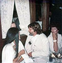 Rita Coolidge and Kris Kristofferson after the premiere of the movie A STAR IS BORN
