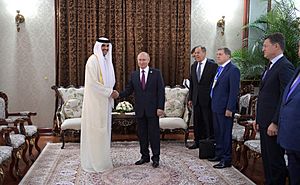 Sheikh Tamim bin Hamad Al Thani and Vladimir Putin (2019-06-15) 01