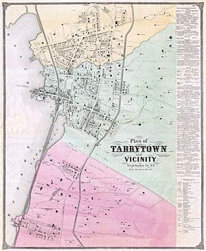 1868 Beers Map of Tarrytown ( Sleepy Hollow ), New York - Geographicus - Tarrytown-beers-1868