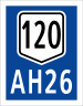 AH26 (N120) sign.svg