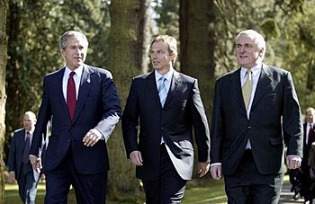 Bush Blair Ahern in Northern Ireland 2003