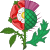 Dimidiated Rose and Thistle Badge.svg