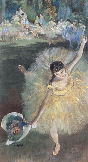 Fin d'arabesque, Edgar Degas