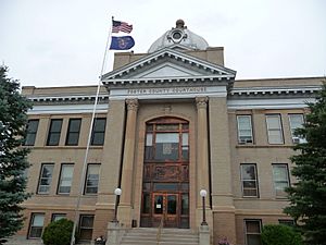 Foster County Courthouse in Carrington, North Dakota.