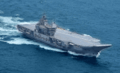 IAC1 Vikrant during sea trials (cropped)