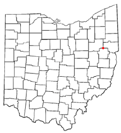 Location of Minerva, Ohio