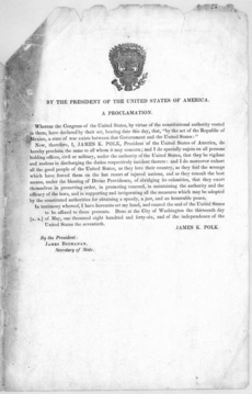 Polk proclamation