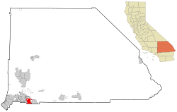 Location of Redlands in California
