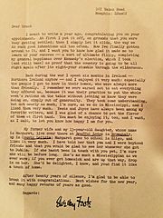 Shelby Foote letter